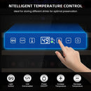 Mojgar 24 Inch Wine Cooler, 51 Bottle Wine Refrigerator with Removeable Shelves Blue Interior Light, Stainless Steel Wine Fridge, Built-in/Freestanding (Single Zone Black Door)