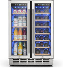 Mojgar 24 Inch Wine and Beverage Refrigerator Dual Zone Wine Fridge