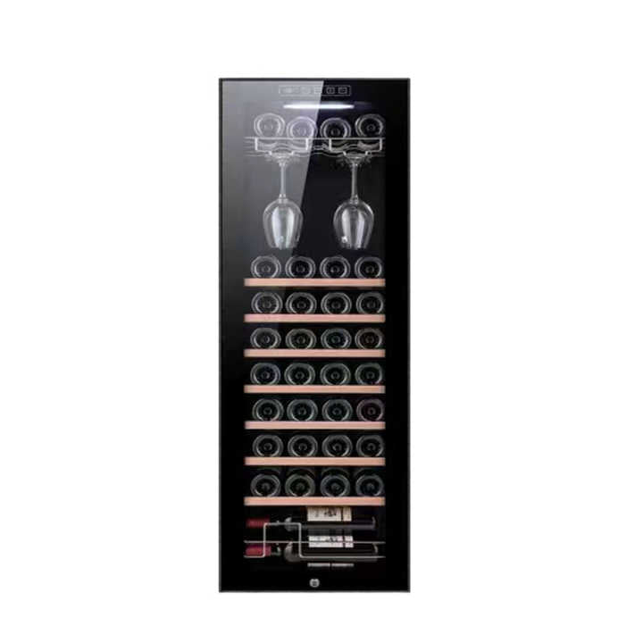 Kingchii Freestanding Wine Cabinet 138L 48 Bottles Wine Cooler Refrigerator Fridge